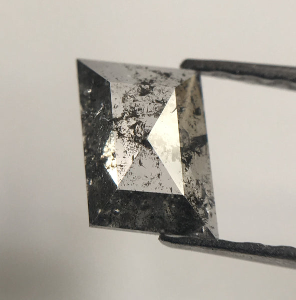 0.49 Ct Transparent Grey Color Parallelogram Cut Natural Loose Diamond, 8.05 mm X 4.27 mm X 1.73 mm Excellent Diamond for Jewellery SJ25/28