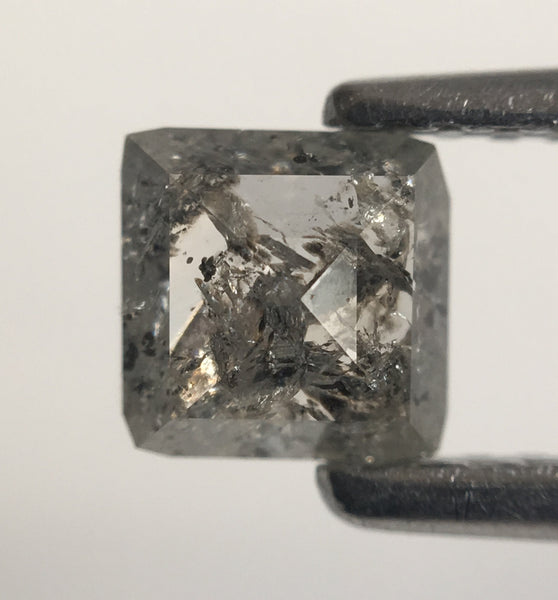 0.53 Ct Square Grey Diamond: Natural Loose Stone
