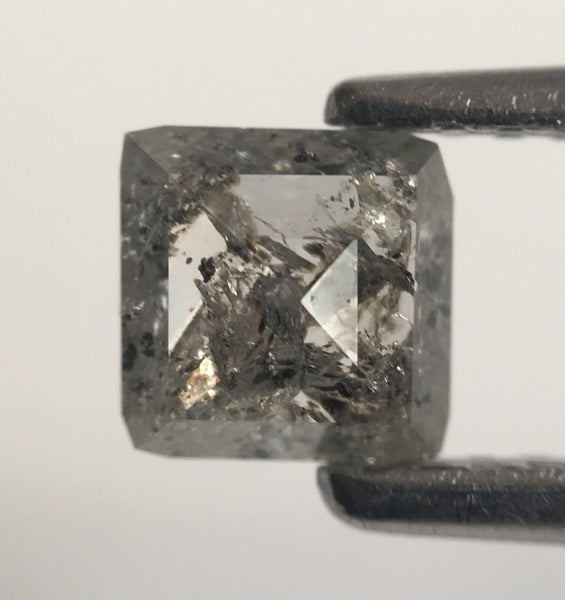 0.53 Ct Square Grey Diamond: Natural Loose Stone