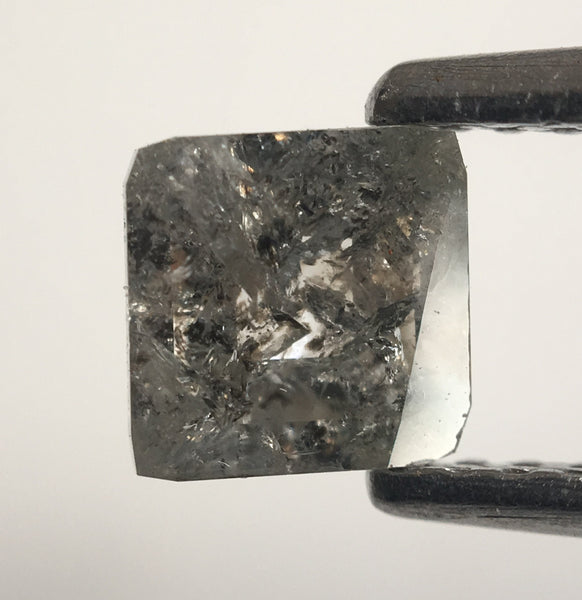 0.53 Ct Square Grey Diamond: Natural Loose Stone