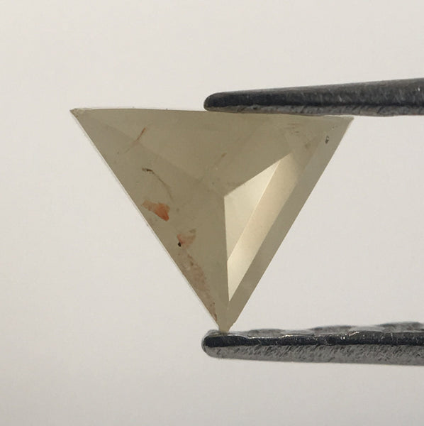 0.43 Ct Natural yellowish grey Color Triangle shape Loose Diamond 3 Pcs, 3.27 to 3.49 mm Excellent Natural Diamond quality SJ41/26