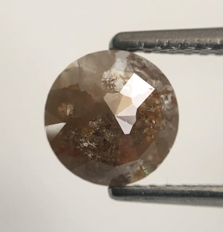 1.07 Ct Brownish Gray Natural Loose Diamond, 6.69 mm X 2.69 mm  Grey Color Rose Cut Diamond, Rose cut Diamond SJ44/06