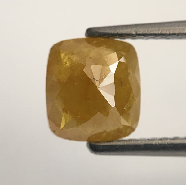 2.91 Ct Pair of Cushion Shape Fancy Brown Natural Loose Diamond 7.23 mm X 6.69 mm x 3.00 mm Cushion Shape Natural Loose Diamond SJ44/14