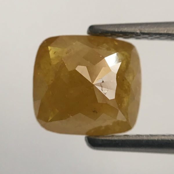 2.91 Ct Pair of Cushion Shape Fancy Brown Natural Loose Diamond 7.23 mm X 6.69 mm x 3.00 mm Cushion Shape Natural Loose Diamond SJ44/14