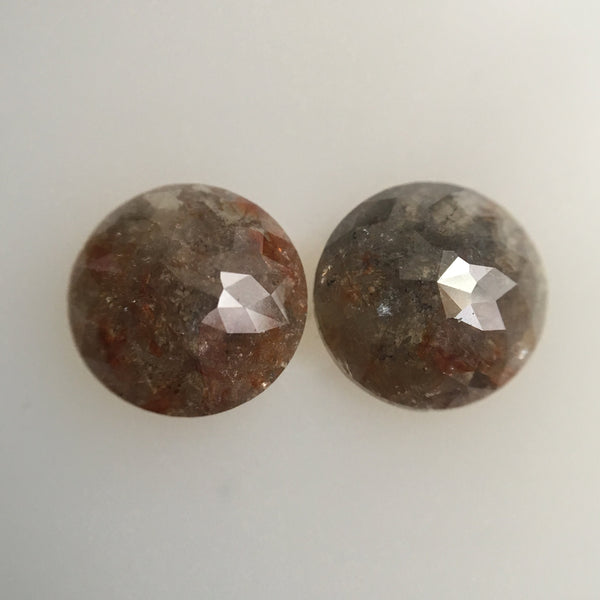 3.15 Ct Rustic Brownish gray Natural Loose Diamond, 8.07 mm X 2.97 mm Rose Cut Diamond, Rose cut Diamond SJ44/26