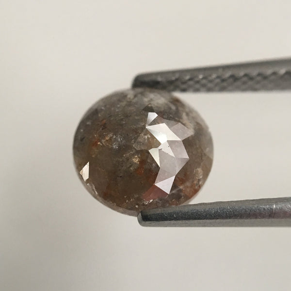 3.15 Ct Rustic Brownish gray Natural Loose Diamond, 8.07 mm X 2.97 mm Rose Cut Diamond, Rose cut Diamond SJ44/26