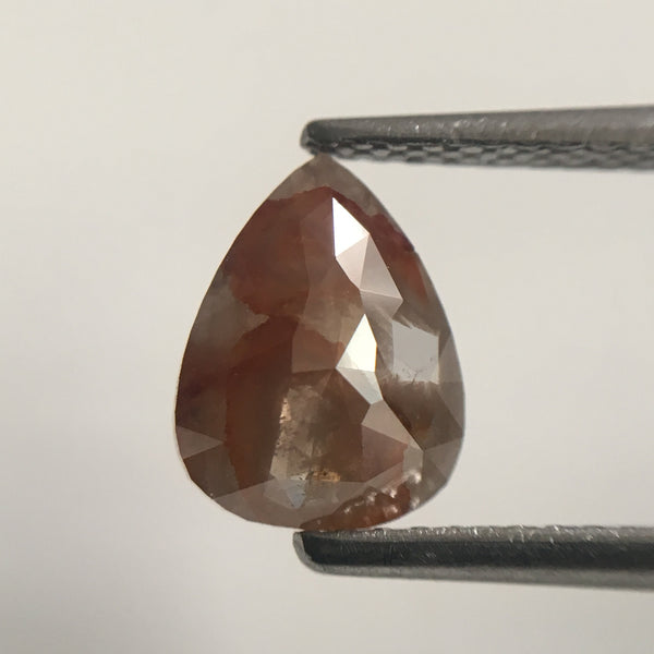 2.44 Ct Fancy Brown Pear Shape Rose Cut Natural Loose Diamond, 8.40 mm X 6.41 mm X 2.68 mm Brown Rose Cut Pear Natural Loose Diamond SJ44/41