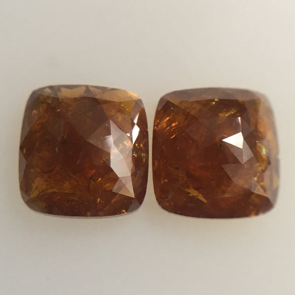 2.35 Ct Cushion Brownish Natural Loose Diamond 6.92 mm X 6.54 mm X 2.65 mm Natural Loose Diamond SJ44/43