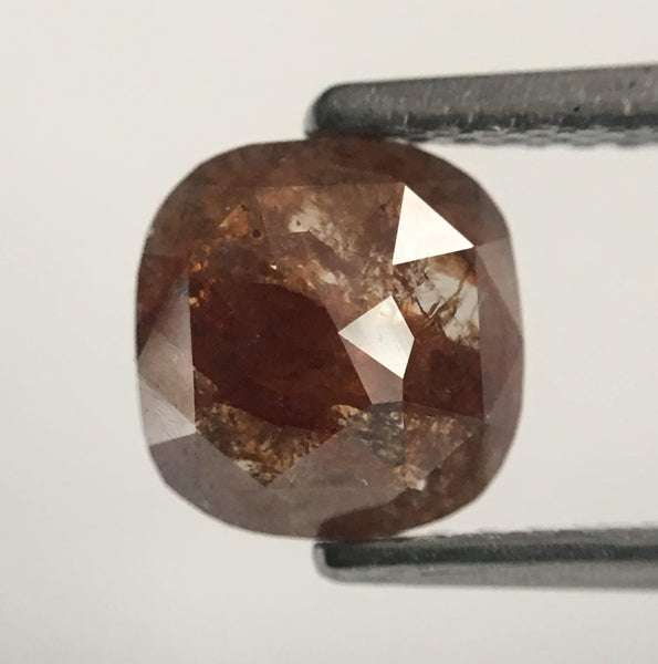 1.21 Ct Cushion Shape Brown Color Natural Loose Diamond 6.70 mm X 6.50 mm X 2.74 mm Natural Loose Diamond SJ44/58