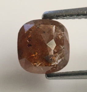 1.15 Ct Cushion Shape Brown Color Natural Loose Diamond 6.72 mm X 6.43 mm X 2.60 mm Natural Loose Diamond SJ44/64