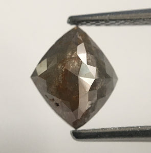 1.19 Ct Antique shape Natural Loose Diamond, 8.84 mm X 7.40 mm X 2.86 mm Fancy Grey Color Use for Jewellery making SJ44/66