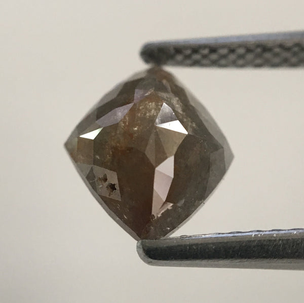 1.19 Ct Antique shape Natural Loose Diamond, 8.84 mm X 7.40 mm X 2.86 mm Fancy Grey Color Use for Jewellery making SJ44/66