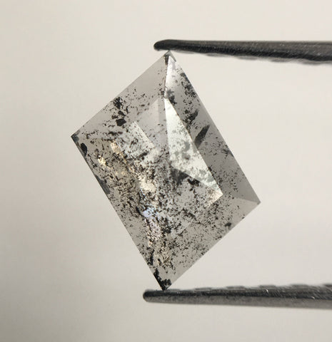 0.47 Ct Transparent Grey Color Parallelogram Cut Natural Loose Diamond, 8.02 mm X 4.30 mm X 1.50 Excellent Diamond for Jewellery SJ25/04