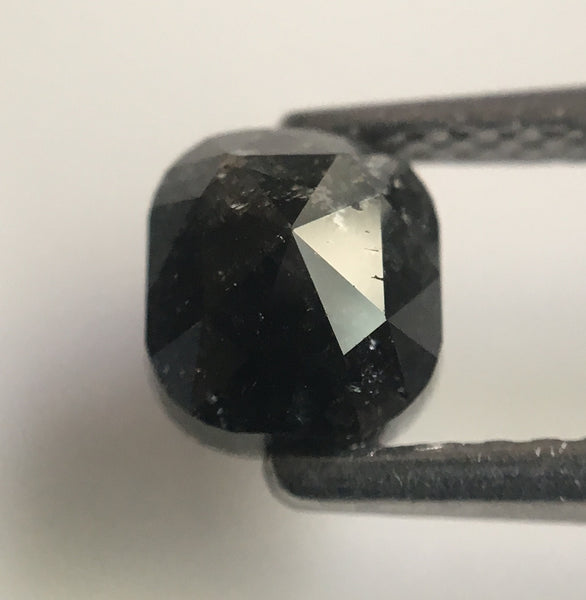 1.14 Ct Cushion Shape Natural Loose Diamond, 5.71 mm X 5.16 mm X 3.70 mm Salt and Pepper Rose cut Loose Diamond SJ43/07