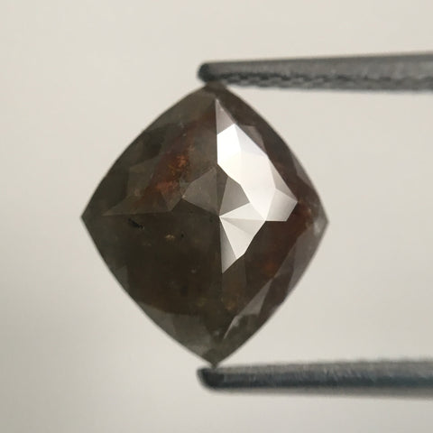 2.75 Ct Antique shape Natural Loose Diamond 10.79 mm X 9.30 mm X 3.60 mm Fancy Grey Color Use for Jewellery making SJ44/01