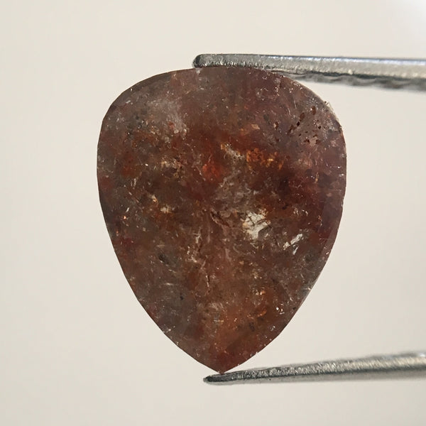 1.48 Ct Pear Shape Fancy Brownish Diamond: Rose Cut Loose Stone