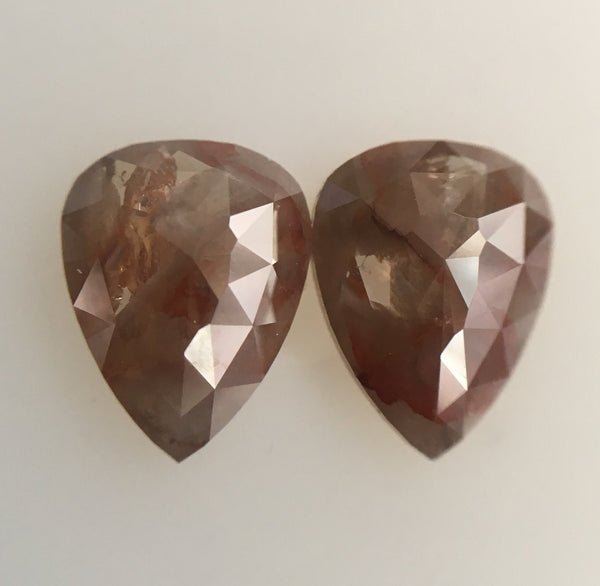 2.44 Ct Fancy Brown Pear Shape Rose Cut Natural Loose Diamond, 8.40 mm X 6.41 mm X 2.68 mm Brown Rose Cut Pear Natural Loose Diamond SJ44/41