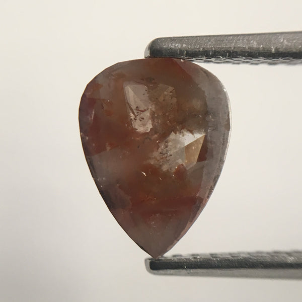 2.44 Ct Fancy Brown Pear Shape Rose Cut Natural Loose Diamond, 8.40 mm X 6.41 mm X 2.68 mm Brown Rose Cut Pear Natural Loose Diamond SJ44/41