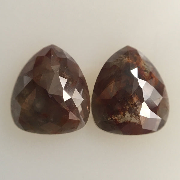 2.74 Ct Fancy Brown Pear Shape Rose Cut Natural Loose Diamond, 8.25 mm X 7.05 mm X 2.78 mm Brown Rose Cut Pear Natural Loose Diamond SJ44/48