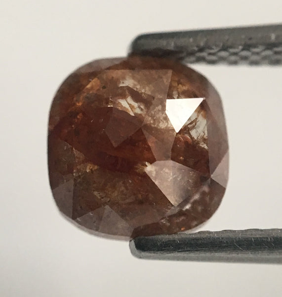 1.21 Ct Cushion Shape Brown Color Natural Loose Diamond 6.70 mm X 6.50 mm X 2.74 mm Natural Loose Diamond SJ44/58