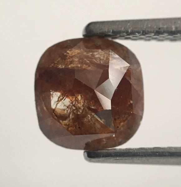 1.21 Ct Cushion Shape Brown Color Natural Loose Diamond 6.70 mm X 6.50 mm X 2.74 mm Natural Loose Diamond SJ44/58