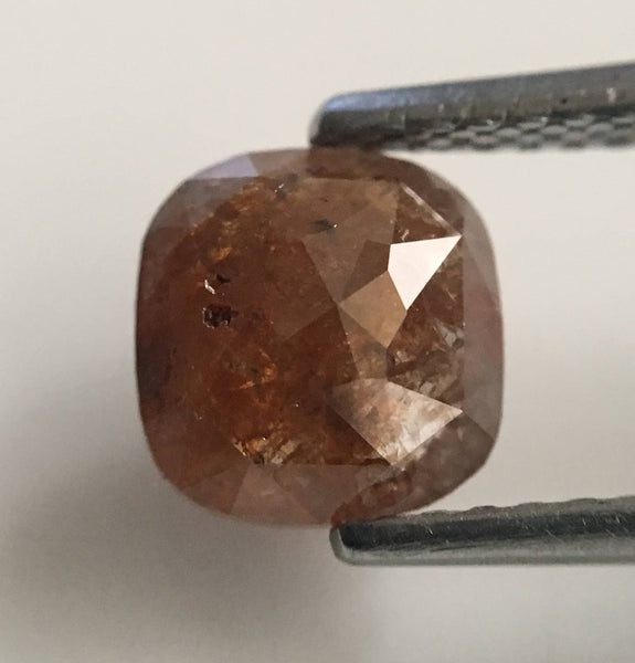 1.15 Ct Cushion Shape Brown Color Natural Loose Diamond 6.72 mm X 6.43 mm X 2.60 mm Natural Loose Diamond SJ44/64