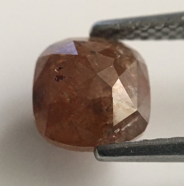 1.15 Ct Cushion Shape Brown Color Natural Loose Diamond 6.72 mm X 6.43 mm X 2.60 mm Natural Loose Diamond SJ44/64