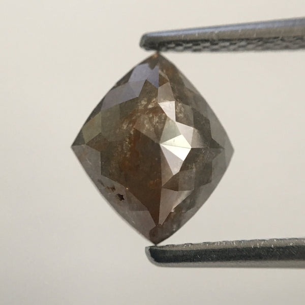 1.19 Ct Antique shape Natural Loose Diamond, 8.84 mm X 7.40 mm X 2.86 mm Fancy Grey Color Use for Jewellery making SJ44/66