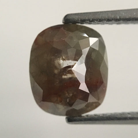 1.86 Ct Oval Shape Brownish Gray Color Natural Loose Diamond 9.01 mm X 7.72 mm x 2.78 mm Oval Shape Rose Cut Natural Loose Diamond SJ44/76