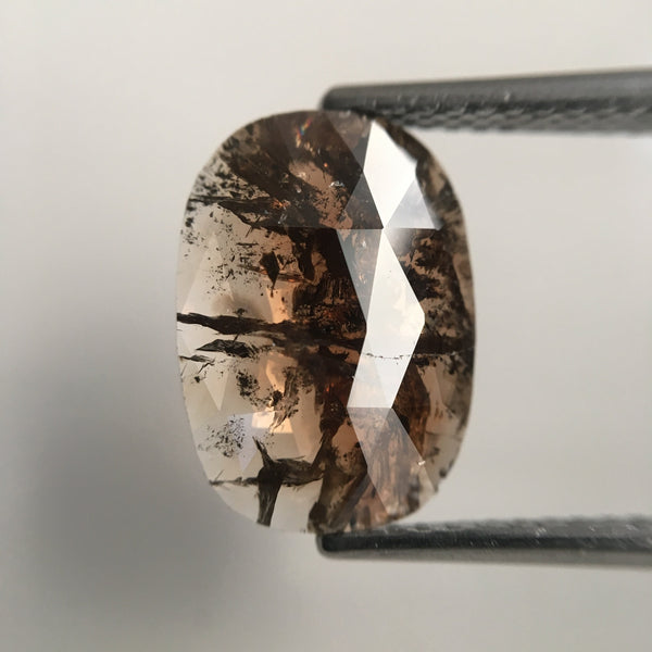 5.69 Ct Oval Shape Fancy Brown Natural Loose Diamond 11.76 mm X 8.57 mm x 2.57 mm Oval Shape Rose Cut Natural Loose Diamond SJ45/27