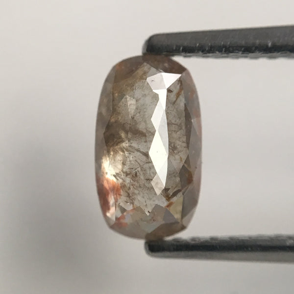 0.96 Ct Oval Cut Brownish Grey Natural Loose Diamond 7.88 mm X 4.56 mm x 2.55 mm Brown Oval Cut Rose Cut Natural Loose Diamond SJ46/12