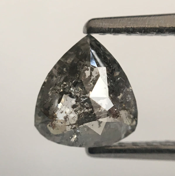 1.03 Ct Fancy Grey 6.60 mm X 6.06 mm X 3.28 mm Pear Cut Loose Natural Diamond, Grey Rose Cut Pear Natural Loose Diamond SJ46/22