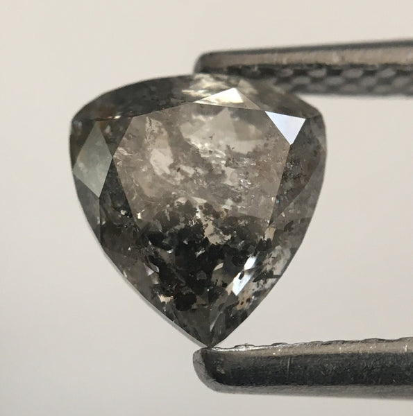 1.03 Ct Fancy Grey 6.60 mm X 6.06 mm X 3.28 mm Pear Cut Loose Natural Diamond, Grey Rose Cut Pear Natural Loose Diamond SJ46/22