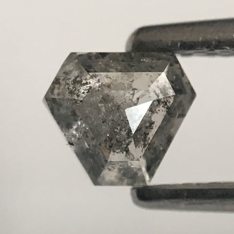 0.47 Ct Genuine Fancy Grey Color 4.22 mm X 4.63 mm X 2.70 mm Geometric Cut Natural Loose Diamond, Pentagon shape diamond SJ46/38