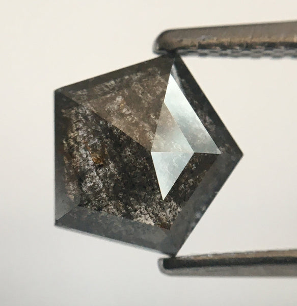 Genuine 1.34 Dark Gray Color Geometric shape Natural Loose Diamond, 7.28 mm X 7.83 mm X 2.87 mm Natural Loose Diamond SJ49/37