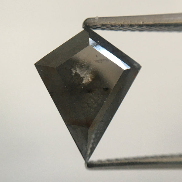 3.32 Ct Kite Shape Natural Loose Diamond 12.35 mm X 9.90 mm x 4.90 mm Fancy Dark Grey Color Natural Loose Diamond use for Jewelry SJ30/10