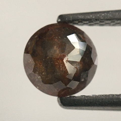0.70 Ct Dark Brown Round Shape Rose cut Loose Natural Diamonds, 5.58 mm X 2.58 mm Rose cut Round Natural Loose Diamond low price SJ51/06