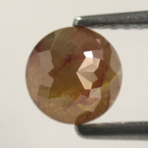 1.19 Ct Yellowish Brown Round Shape Rose cut Loose Natural Diamonds, 6.05 mm X 3.81 mm Rose cut Loose Natural diamond low price SJ51/10
