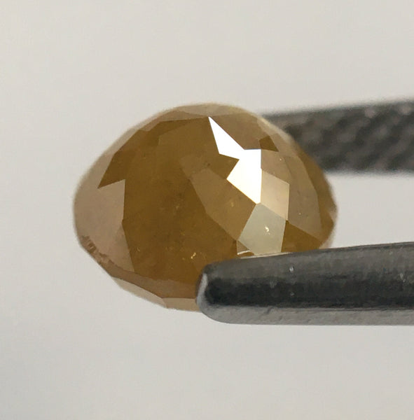 1.04 Ct Yellow Natural Round Shape Rose cut Loose Diamond, 5.73 mm x 3.48 mm Rose cut Loose Diamond Natural diamond low price SJ51/12