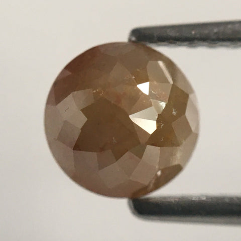 1.31 Ct Yellowish Brown Round Shape Rose cut Loose Natural Diamonds, 6.21 mm X 3.74 mm Rose cut Loose Natural diamond low price SJ51/24