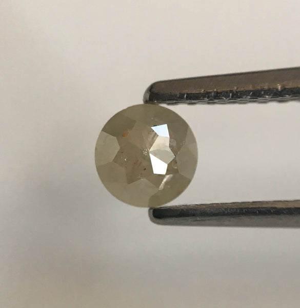 3.97 Ct Round Rose Cut Natural Loose Diamond,  10 Pcs 4.09 mm to 4.26 mm Grey Color Round Shape Rose Cut Natural Diamond SJ51/32