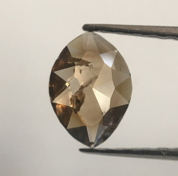 0.65 Ct Natural Fancy Brown Marquise shape Natural Diamond, 7.57 mm x 5.37 mm x 1.97 mm Rose Cut Natural loose diamond for ring SJ48/04