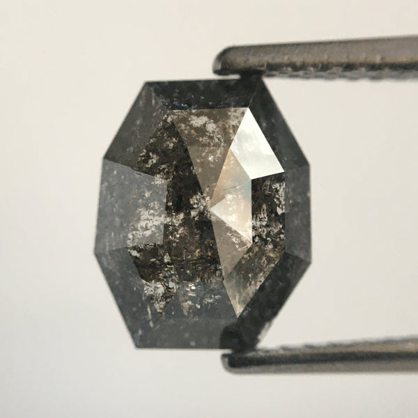 1.77 Salt And Pepper Geometric shape Natural Loose Diamond, 9.16 mm X 7.34 mm X 3.07 mm Natural Loose Diamond SJ49/46