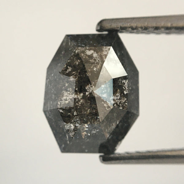 1.77 Salt And Pepper Geometric shape Natural Loose Diamond, 9.16 mm X 7.34 mm X 3.07 mm Natural Loose Diamond SJ49/46