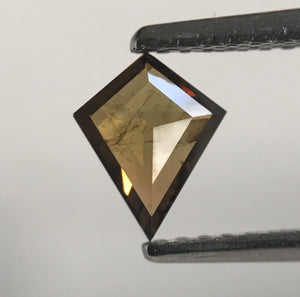 0.30 Ct Brown Color Kite shape Natural Loose Diamond, 6.64 mm X 5.40 mm x 1.41 mm Geometic Shape Natural Loose Diamond SJ50/29