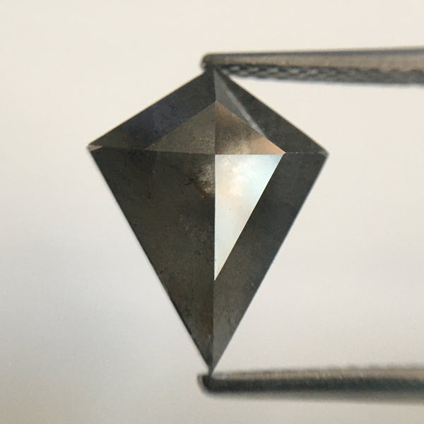 3.32 Ct Kite Shape Natural Loose Diamond 12.35 mm X 9.90 mm x 4.90 mm Fancy Dark Grey Color Natural Loose Diamond use for Jewelry SJ30/10