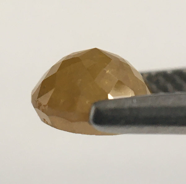 1.04 Ct Yellow Natural Round Shape Rose cut Loose Diamond, 5.73 mm x 3.48 mm Rose cut Loose Diamond Natural diamond low price SJ51/12