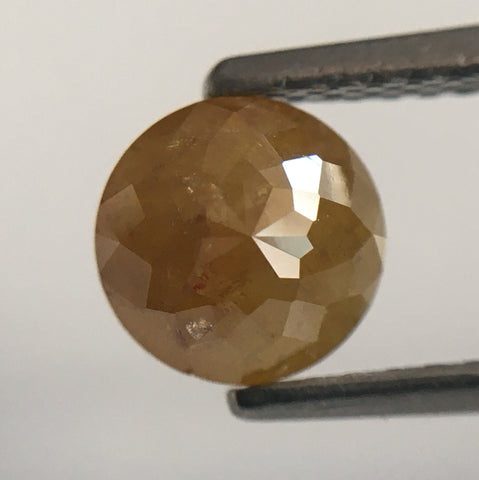 1.15 Ct Yellowish Brown Round Shape Rose Cut Loose Natural Diamonds, 5.93 mm X 3.67 mm Rose cut Loose Natural diamond low price SJ51/16