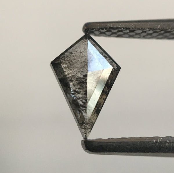 0.35 Ct Kite shape Natural Loose Diamond Fancy Gray, 7.31 mm X 4.83 mm X 1.60 mm Kite Shape Brilliant grey Loose Diamond SJ52/65