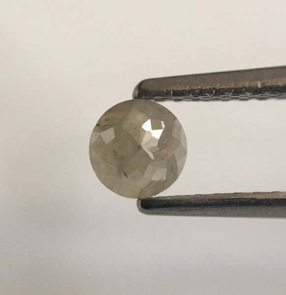 3.97 Ct Round Rose Cut Natural Loose Diamond,  10 Pcs 4.09 mm to 4.26 mm Grey Color Round Shape Rose Cut Natural Diamond SJ51/32